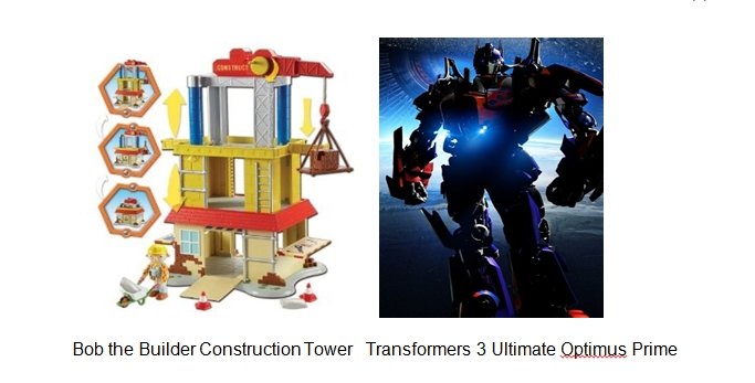 Toys Images - construction tower and transformer.