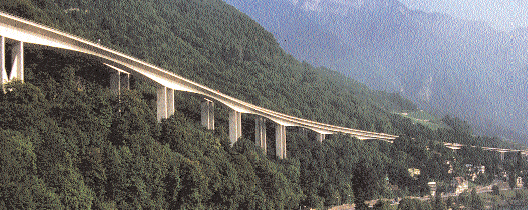 Chillon Viaduct Bridge in Switzerland