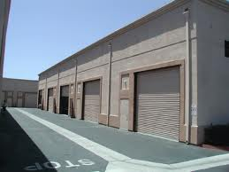 Showing doors of a warehouse.