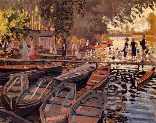 Monet, Claude. Bathers at La Grenouillère