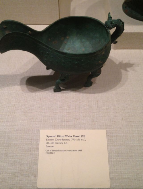 Spouted Ritual Water Vessel in the Museum.