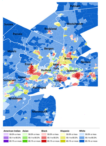 Residential Segregation of Milwaukee map.