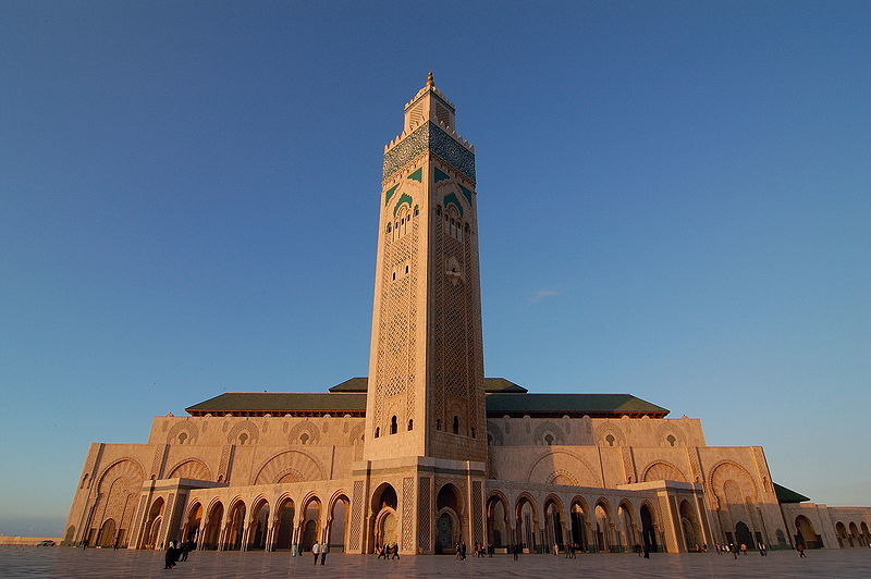 The Mosque of King Hassan II in Morocco.