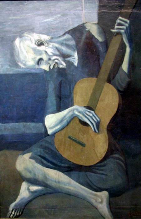 “The old guitarist” - Picasso’s Painting.