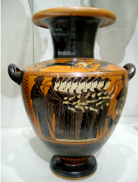 Greece Dionysius and maids of Athens amphora.