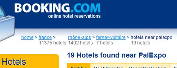 Booking.com website screenshot.