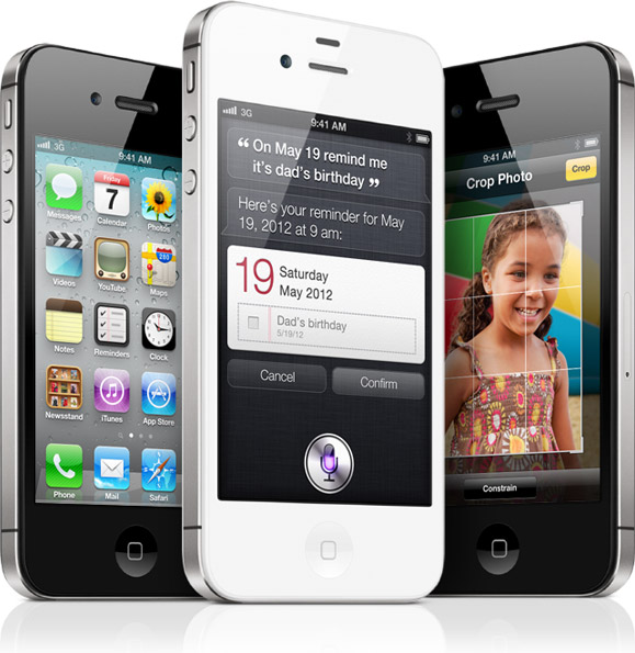 Iphone4s; examples mobile phone designs by the leading smart phone designer Apple.