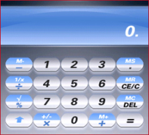 Blackberry Smart Phone calculator.