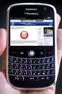 Blackberry Smart Phone Browser.