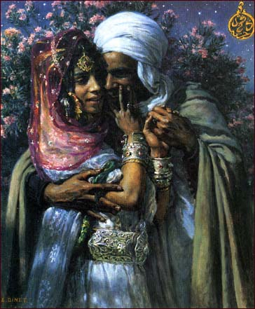 Abd el Gheram and Nour el Ain, Slave of Love and Light of my Eyes.