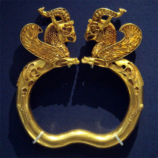 The Golden Griffin-Headed Bracelets from the Oxus Treasure photo.