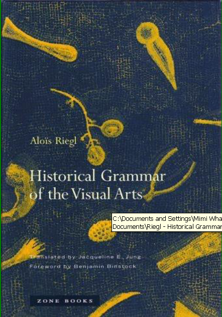 Historical Grammar of the Visual Arts Book.