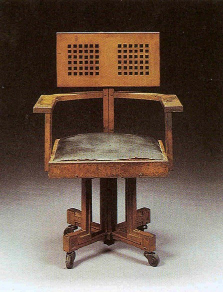 Office Swivel Chair created for the Larkin Building in Buffalo, NY by Frank Lloyd Wright