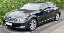 Lexus LS 600h hybrid sedan, a design product of the JIT and Lean technological innovations.