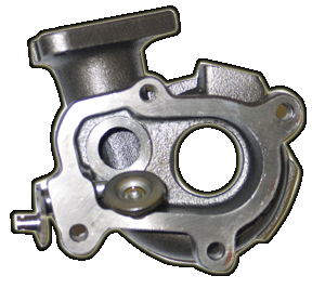 A diagram showing an interal wastegate