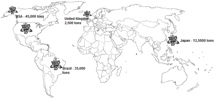 World Map of Cumin Consumption
