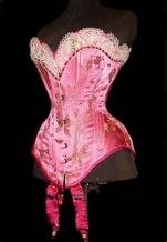Silk Victorian corset.