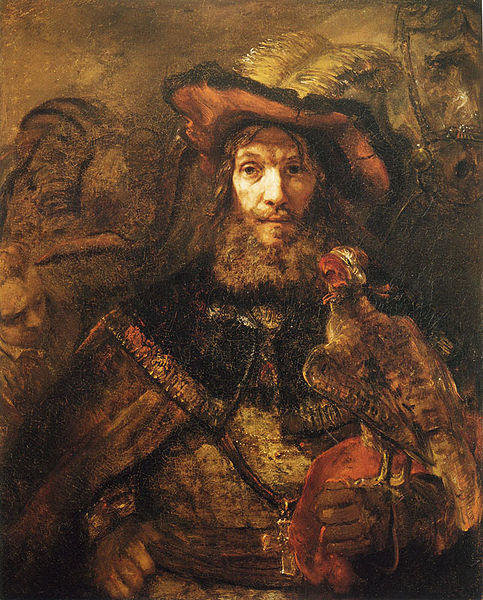 Rembrandt, Portrait of a Man with a Falcon