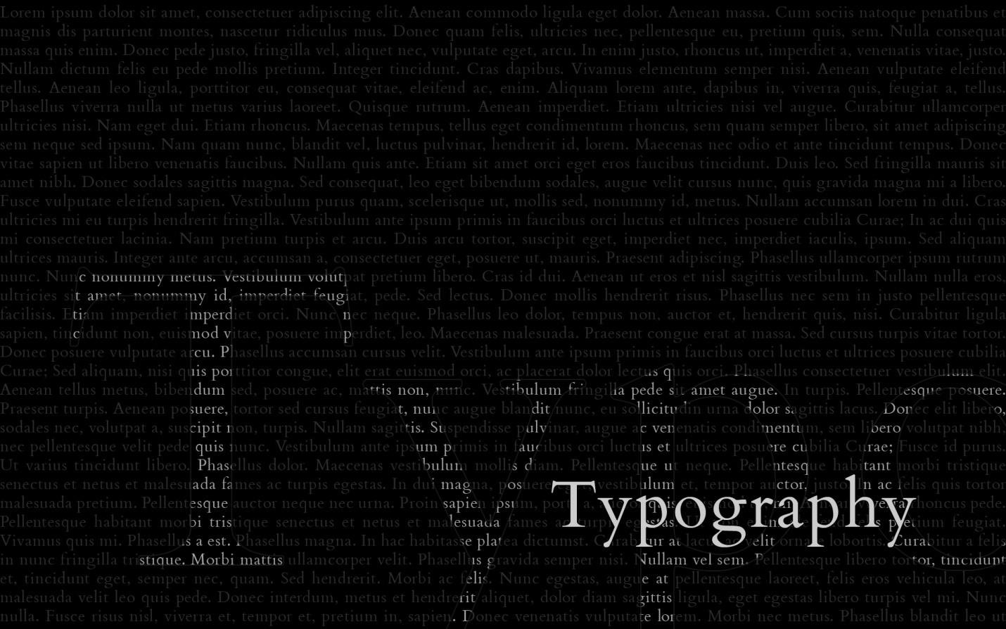 The word “Typography”