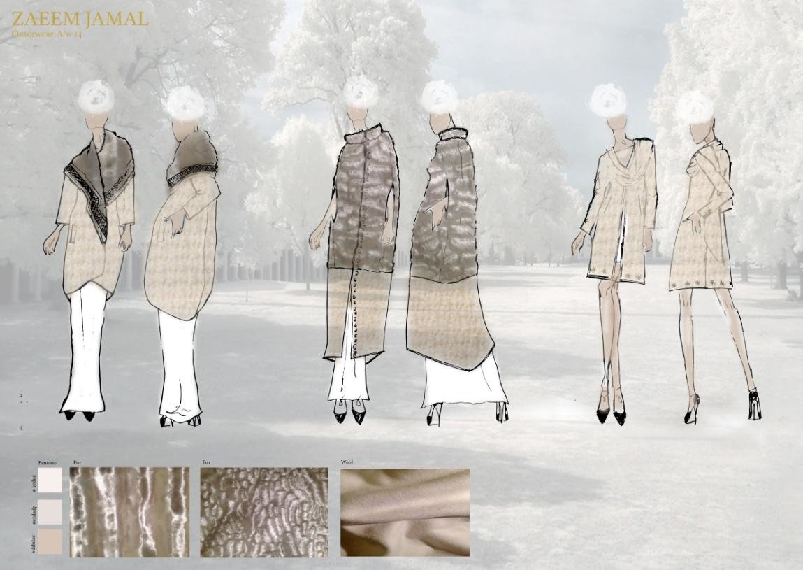Example of Coat Designs Zaeem Jamal.