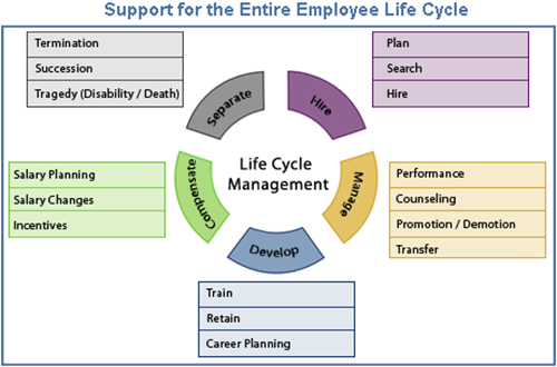 Elements that are normally included Human capital management.