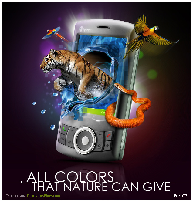 “All Colors”, an advertisement produced for “HTC Phone” brand.