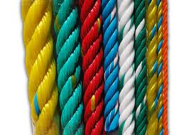 An example of polypropylene plastic that can be used as ropes.