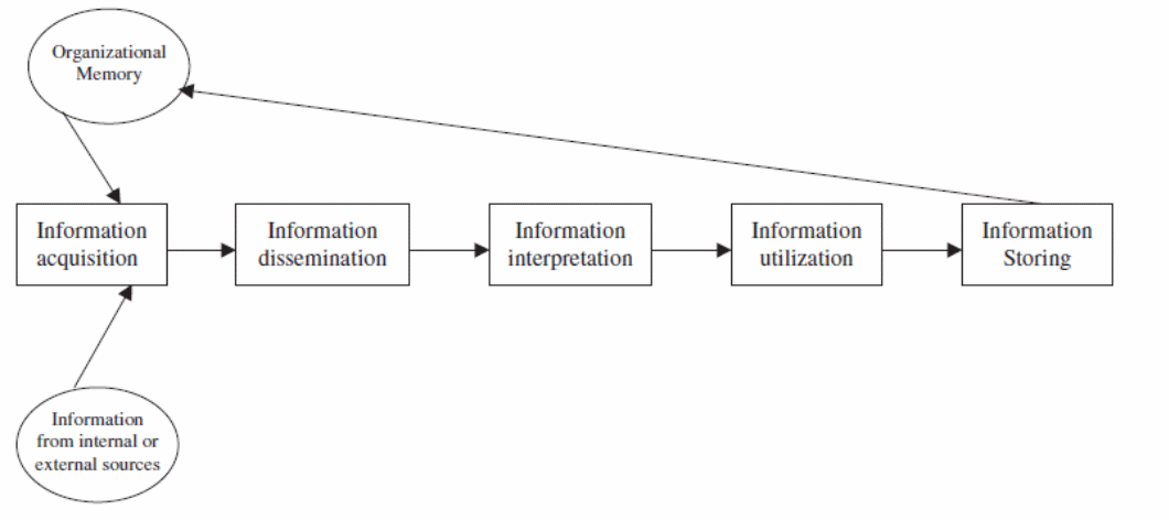How information flows in a program development process.