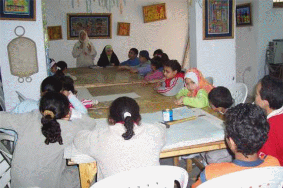Classroom in ancient Cairo.