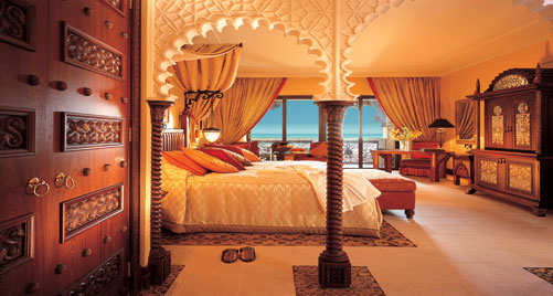 A Sea View Room in a Dubai hotel.