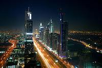 Dubai’s Night skyline.