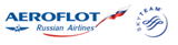Aeroflot logo.