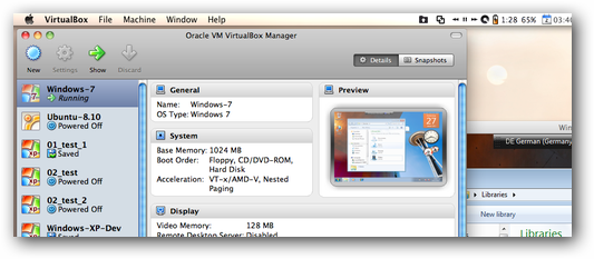 VirtualBox Screenshot.