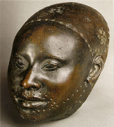 Yoruba bronze head sculpture, Ife, Nigeria c. 12th century A.D. (National Museum, Lagos)