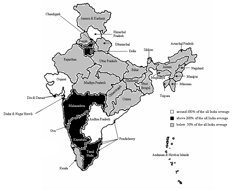 Relative Attractiveness of Indian States to FDI