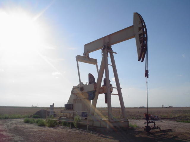 Pump jack used in the extraction process