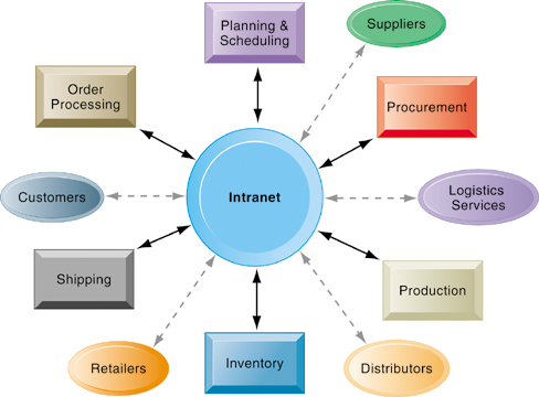 An overview of how the internet is a tool that has contributes to the operational efficiency of the departments of the company in supporting and offering a real time platform to execute the primary activities and other support or secondary activities