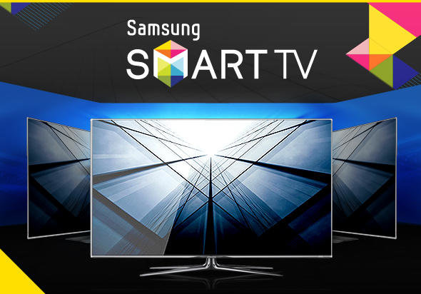  Samsung Smart TV has various symmetrical shapes from various angles
