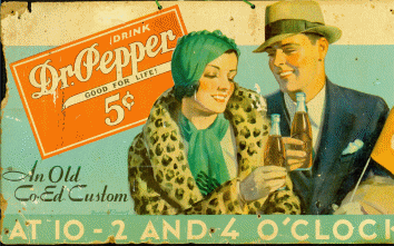 DrPepper advertisement in 20th century