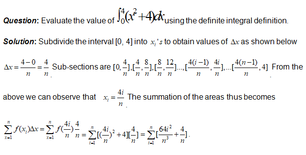 An Example of Definite integral.