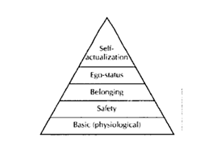 Maslow’s hierarchy of needs.