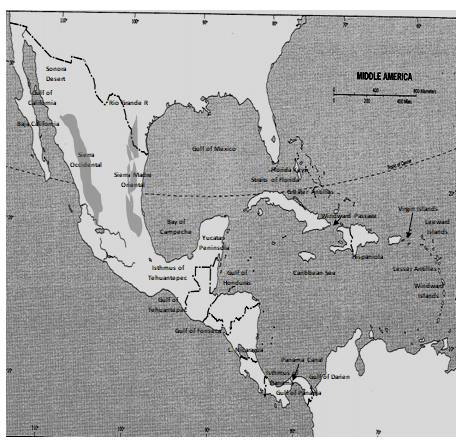 Physical geography of Central America 