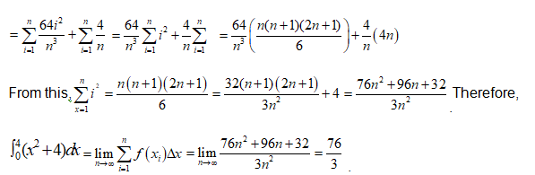 An Example of Definite integral calculation.