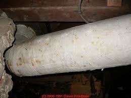  Asbestos around a cooling duct