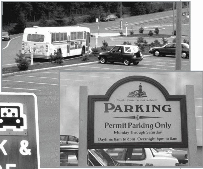 Sample park and ride system in use