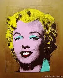 Gold Marilyn Monroe 1962 portrait