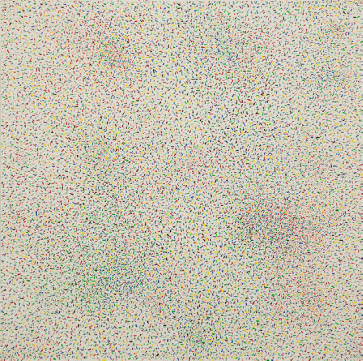 Mouse droppings No.3, 2010, oil on canvas, 39 3/8 x 39 3/8 inches or 100x100 cm