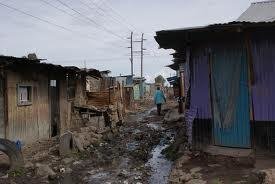 Kibera slums in Kenya