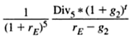 The formula for the Gordon Model