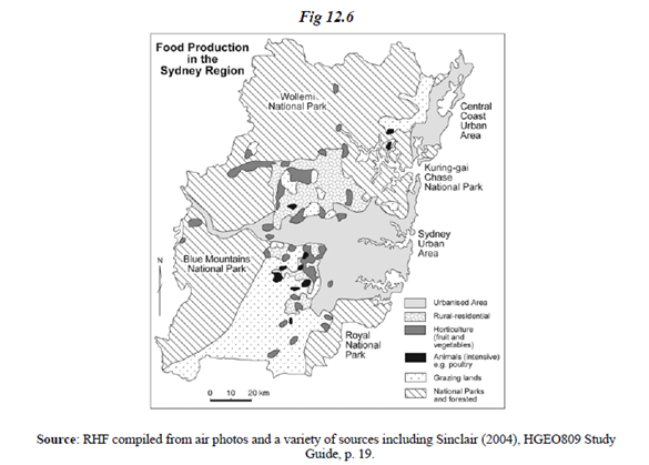 Such a situation can be observed in Sydney where 70% of high quality arable land has been found to be zoned for rural lifestyle (Renting, Mardsen & Banks 2003, p. 393-411)